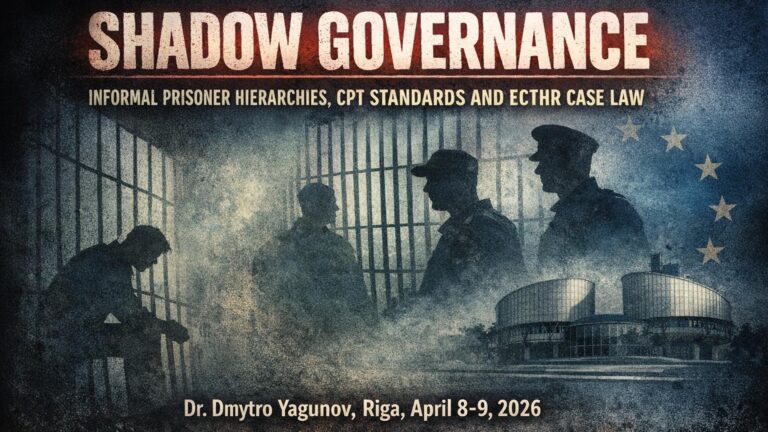 Shadow Governance: Informal Prisoner Hierarchies, CPT Standards, and the ECtHR Case Law