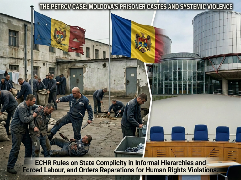 Касти, примусова праця та нездатність забезпечити захист: Petrov v. Moldova — знакова справа щодо неформальних в’язничних їєрархій