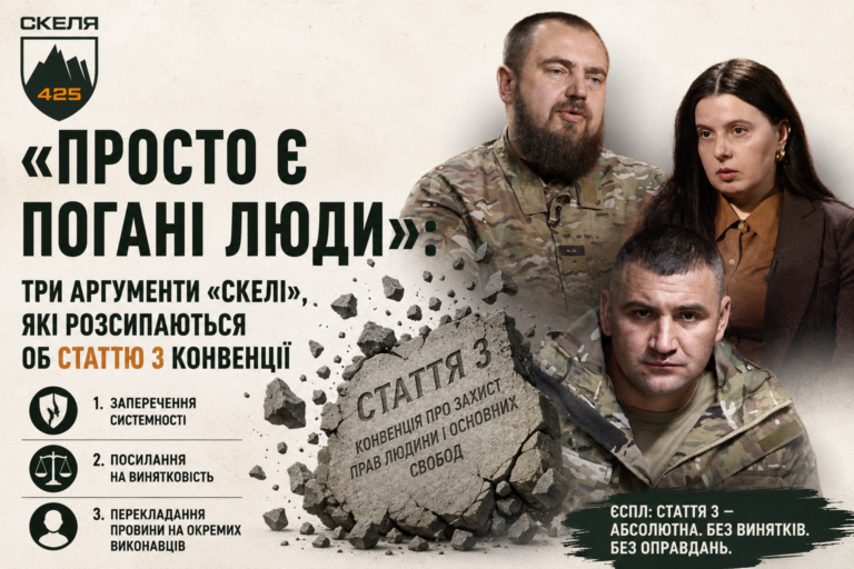 «Просто є погані люди»: три аргументи «Скелі», які розсипаються об статтю 3 Конвенції